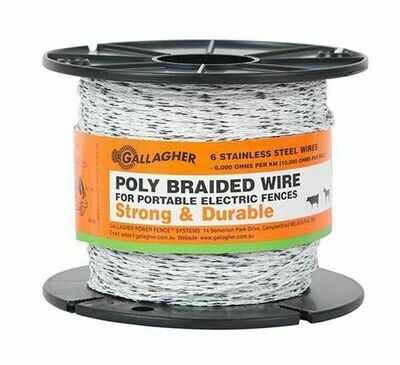 Gallagher Poly Braid 1.5mm X 500 Meters