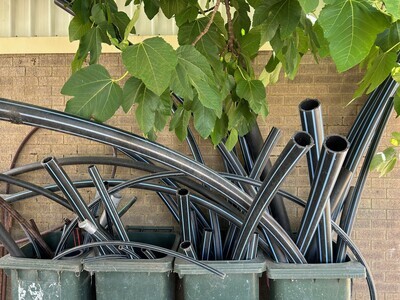 Irrigation Poly Pipe Offcuts, Assorted sizes and lengths