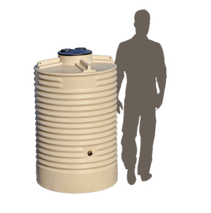 Coerco 1,000 Litre Premium Corrugated Poly Water Tank