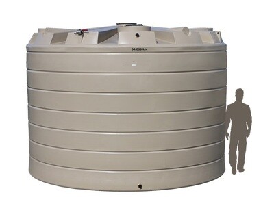Coerco 50,000 Litre Premium Flat Walled Poly Water Tank
