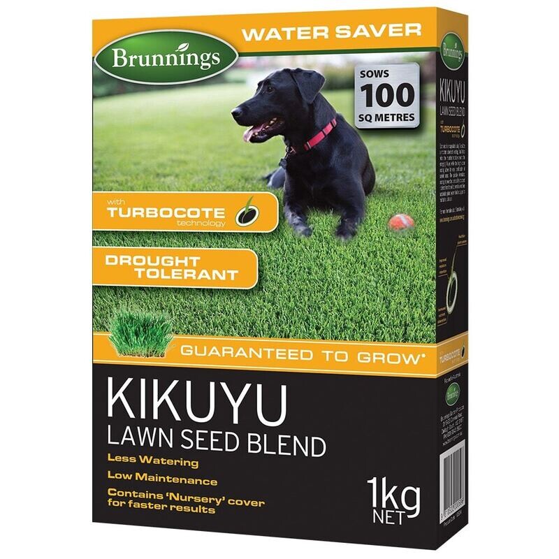 Brunnings Kikuyu Lawn Seed Blend 1kg