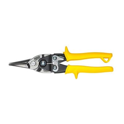 248mm/9-3/4" Metalmaster® Aviation Snip w Yellow Grips - Cuts Straight & Slight Curves
