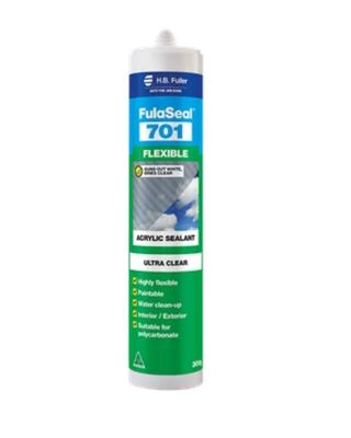 FulaSeal 701 Ultra Clear Acrylic Sealant, 300g