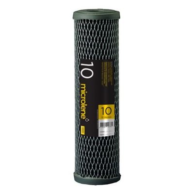 Davey Microlene Pleated Carbon Impregnated Cartridge, 10" Standard - 10 mic