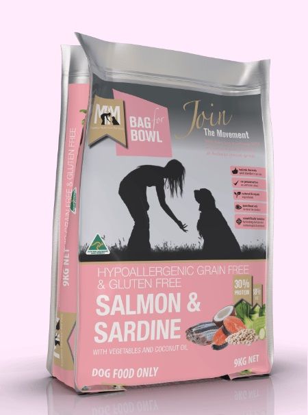 Meals for Mutts, Hypoallergenic, Grain Free & Gluten Free, Salmon & Sardine