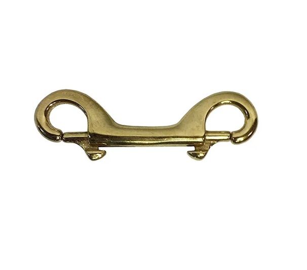 Double Ended Snaphook, Brass 15mm