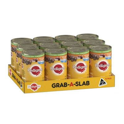 Pedigree Grab-A-Slab: Loaf with 5 Kinds of Meat 12 x 1.2kg