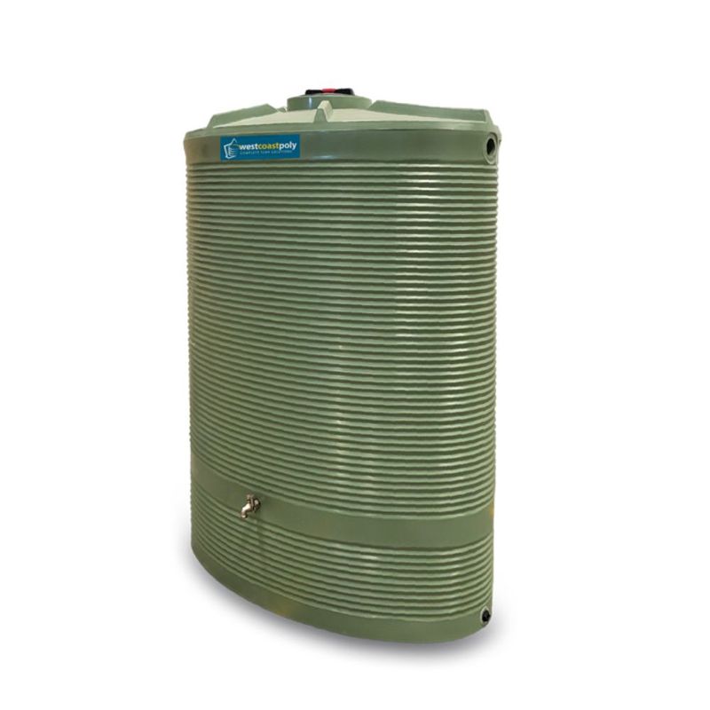 West Coast Poly 1,500L Slimline Tank