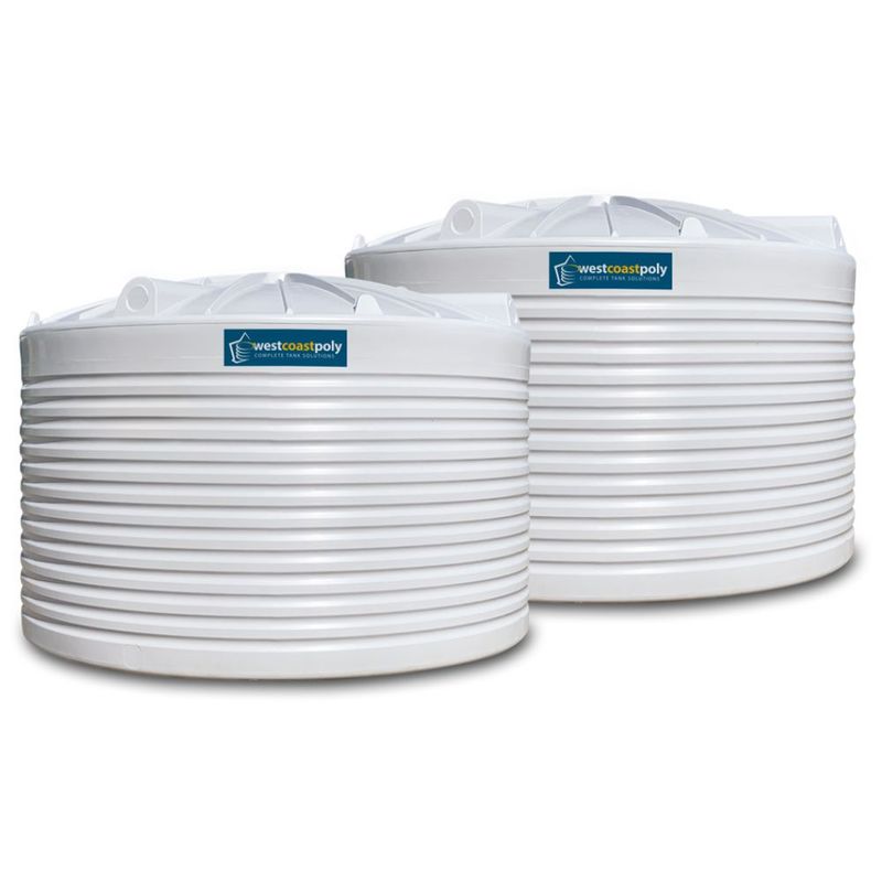 West Coast Poly - 2 Tank Combo - 2 x 25,000L (50,000L) Rural Tanks