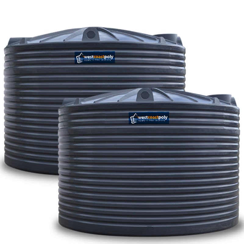 West Coast Poly - 2 Tank Combo - 2 x 27,500L (55,000L) Rural Tanks