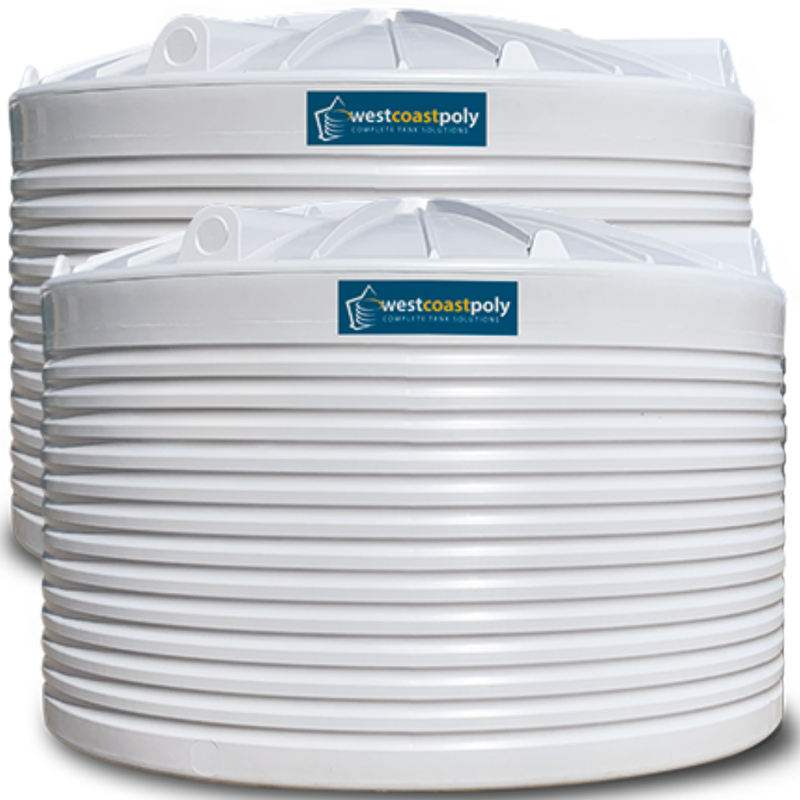 West Coast Poly - 2 Tank Combo - 2 x 38,000 (76,000L) Rural Tanks