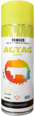 AGTAG Dairy Aerosol Tail Paint Yellow 500gm