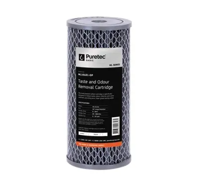 Puretec ML10LD1-DP Filter Pleated Carbon Cartridge, 10um x 10” Jumbo