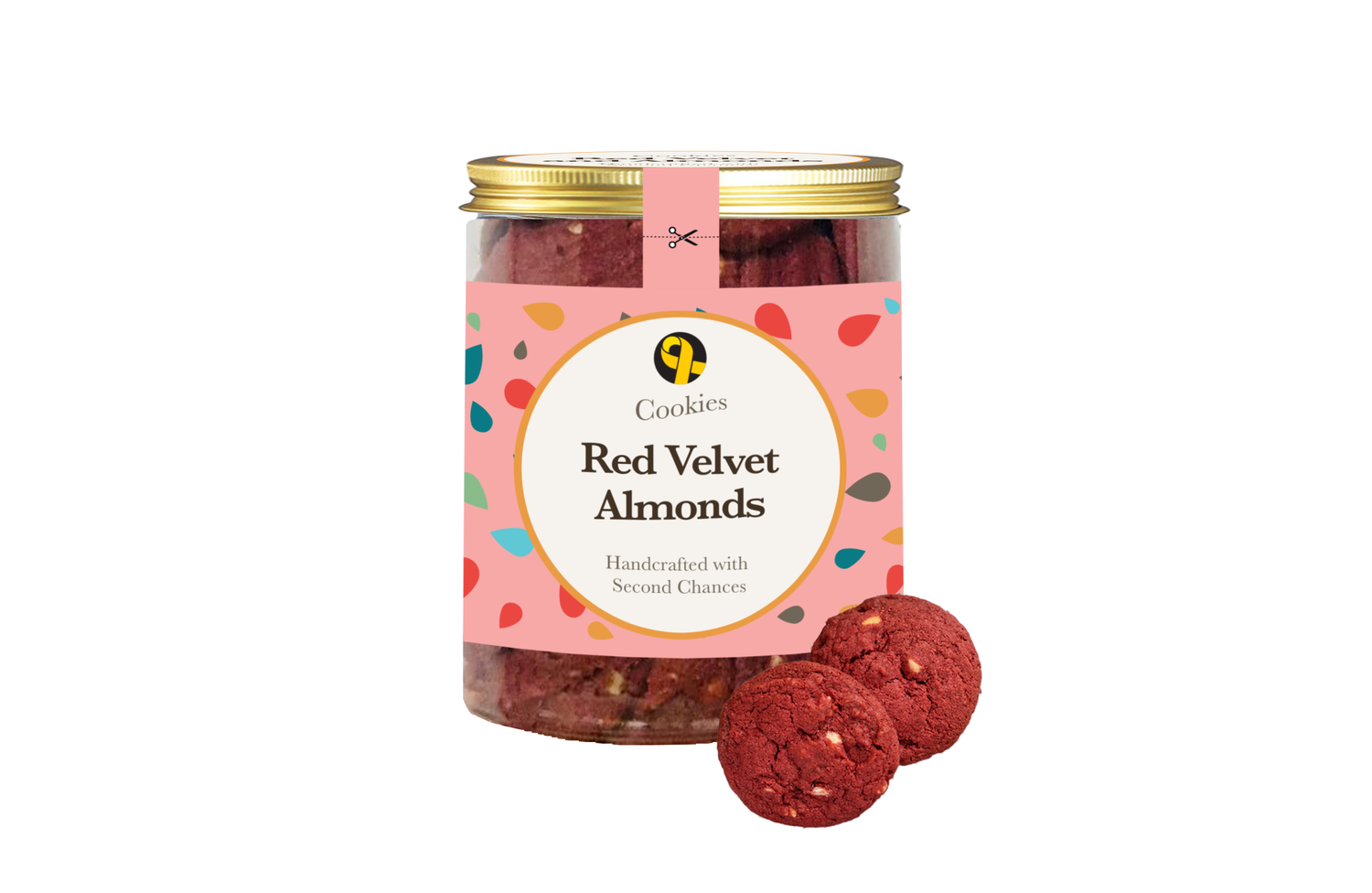 Red Velvet Almonds Cookies