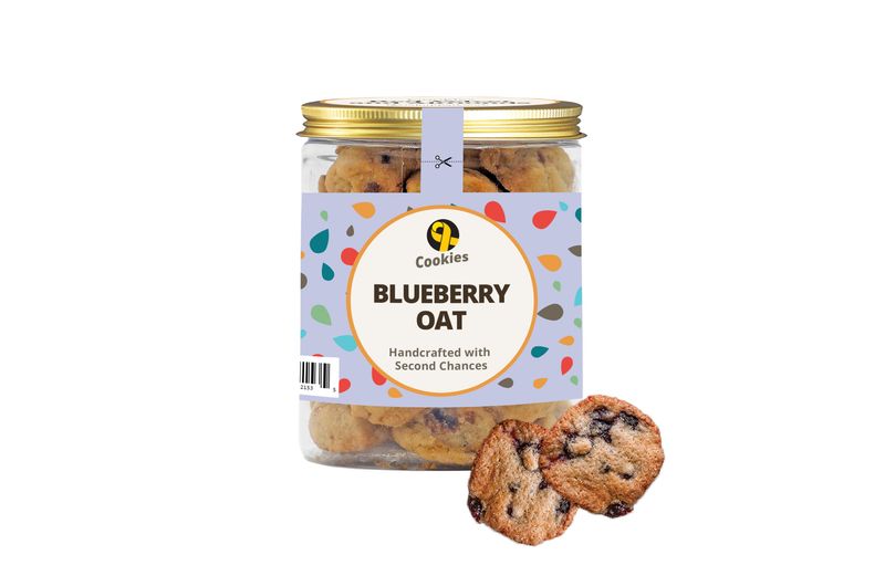 Blueberry Oat Cookies