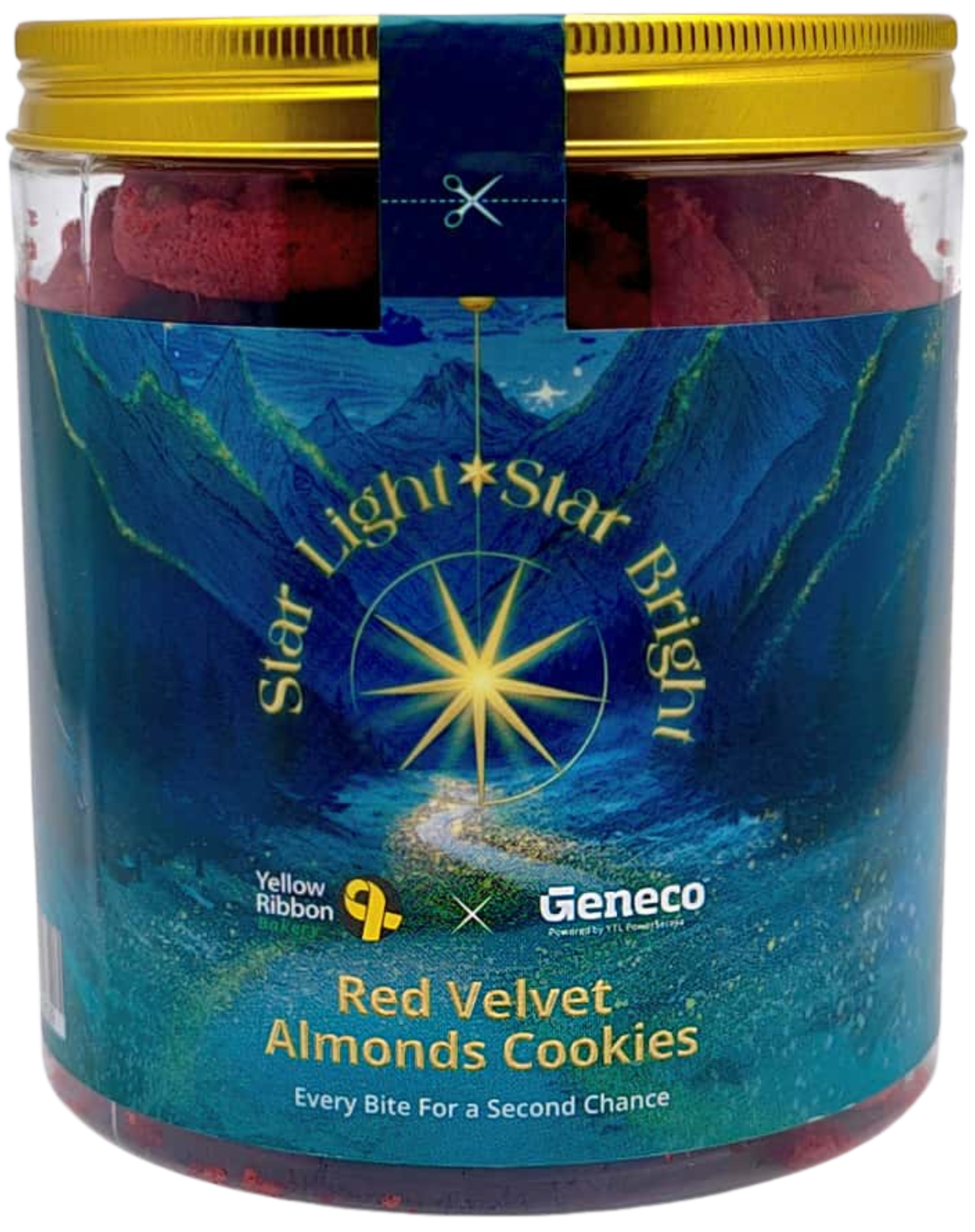 Red Velvet Almonds Cookies