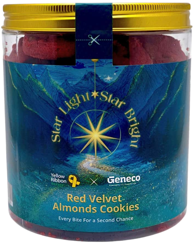 Red Velvet Almonds Cookies