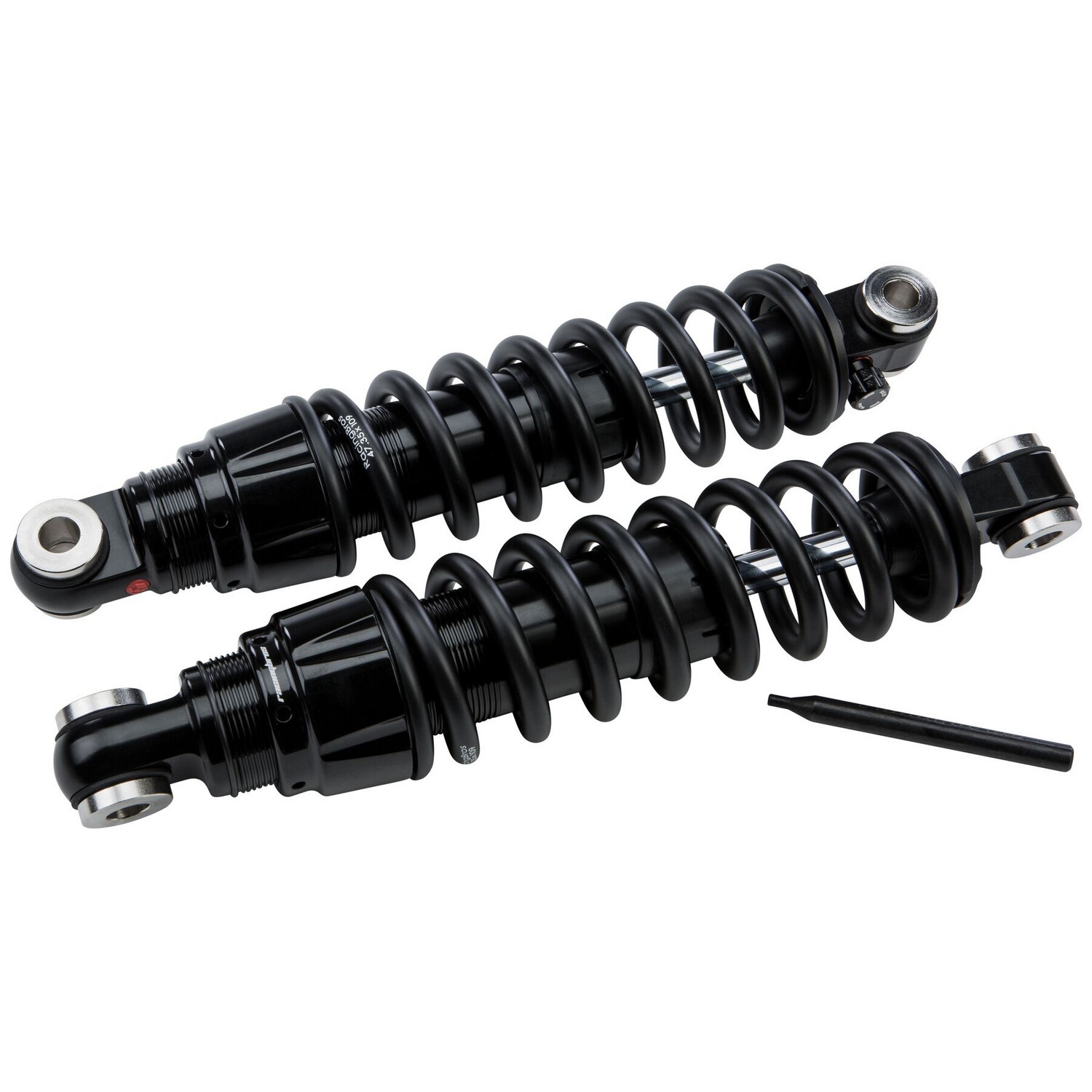 RacingBros Bazooka Preload And Rebound Adjustable Shocks For Harley Dyna 1991-2017 13” Standard