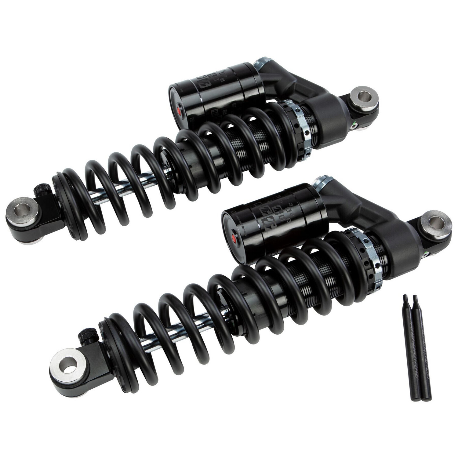 RacingBros Remote Reservoir Shocks For Harley Dyna 1991-2017 12 1/2” Heavy Duty