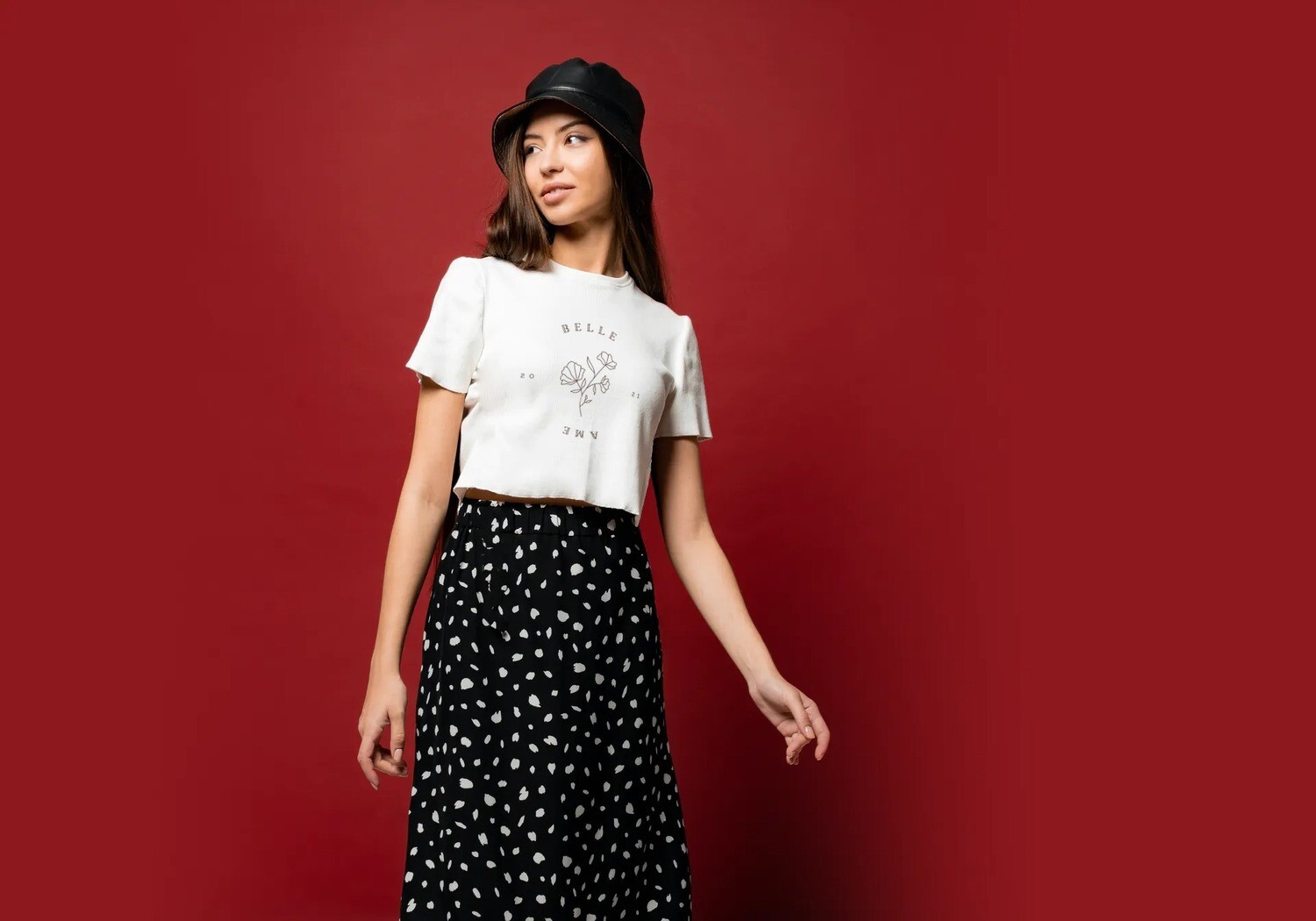 Belle Ame Logo Top (White)