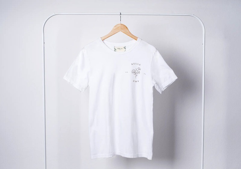 Belle Ame Small Logo Top (White)