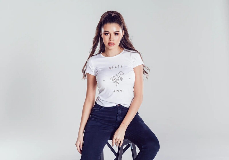 Belle Ame Logo Top (White)