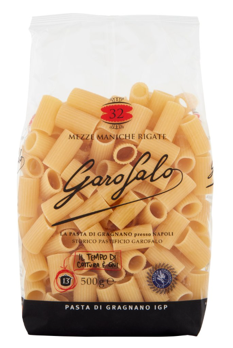 Garofalo Mezze Maniche Rigate 32 Pasta Di Gragnano IGP 500g