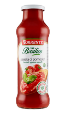 La Torrente Passata Di Pomodori Con Basilico 700 G