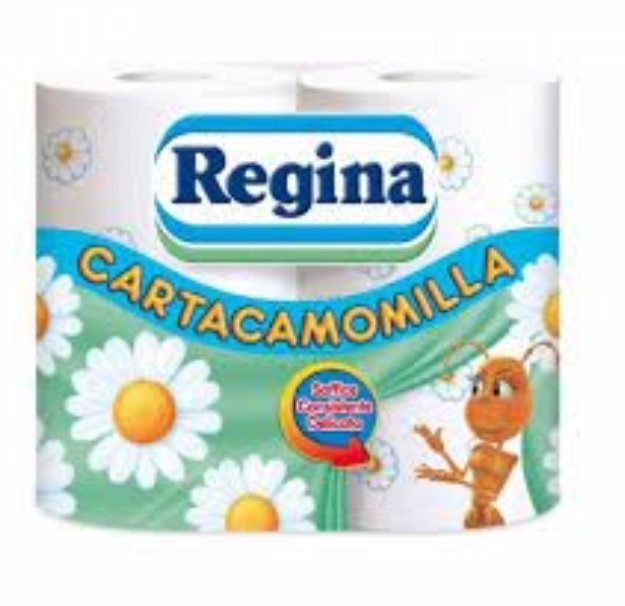 🌼  REGINA CARTACAMOMILLA IGIENICA 4ROTOLI