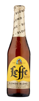 LEFFE BLONDE Birra bionda belga d&#39;abbazia doppio malto bottiglia 33cl