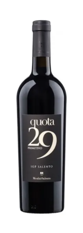 💛 Vino Menhir Q29 Primitivo Igt 750 Ml