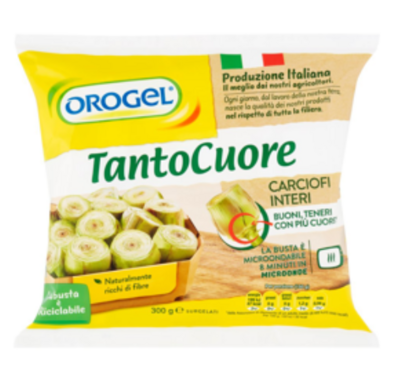 Orogel TantoCuore Carciofi Interi Surgelati 300 G