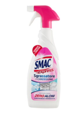 ♥️ Smac Express Sgrassatore con Candeggina, Tecnologia Zero Aloni, Igienizzante e Smacchiante 650ml