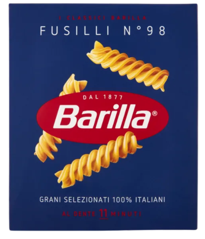 Barilla Pasta Fusilli n.98 100% Grano Italiano 500g *acquistabili max 12 pz