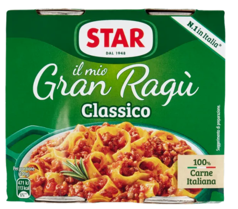 🌼 Star il mio Gran Ragù Classico 2 x 180 g