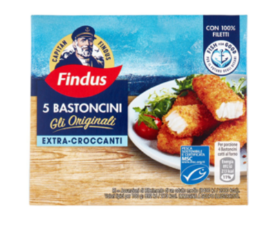 Capitan Findus  12 Bastoncini Con Filetti Di Merluzzo 300g