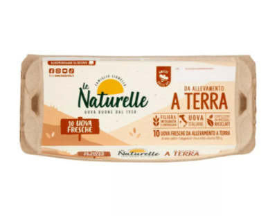 Le Naturelle 10 Uova Fresche da Allevamento a Terra