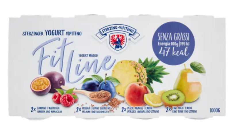Sterzing Vipiteno Fitline Yogurt Magro 8 x 125 g