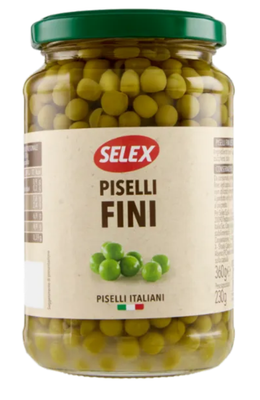 Selex Piselli Fini Lessati 360 g