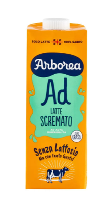 Arborea Ad Latte Scremato Ad Alta Digeribilità senza Lattosio