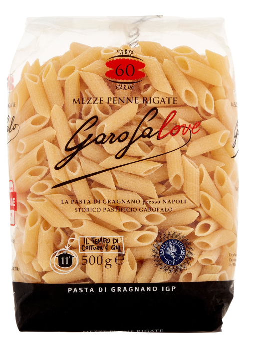 Garofalo Mezze Penne Rigate 60 Pasta di Gragnano IGP 500g