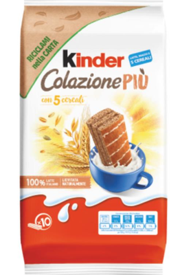 KINDER Colazione più 10 merendine 290 g