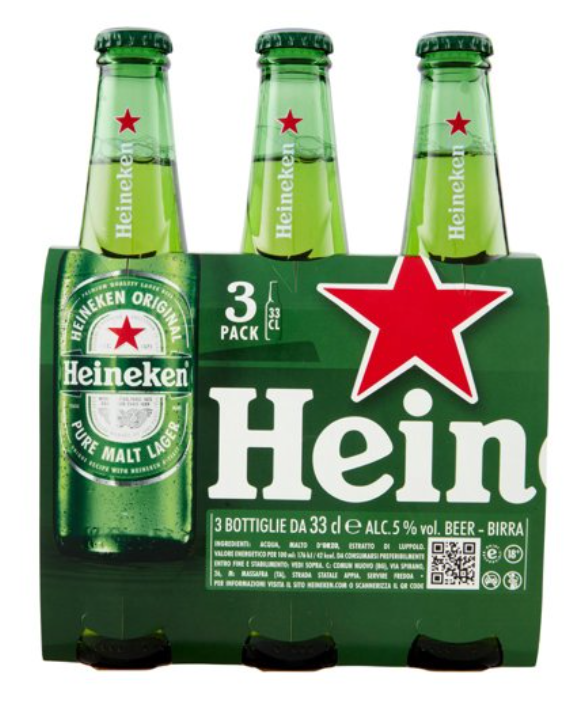 🌼 Heineken Original 3 X 33 Cl