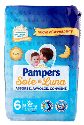 🧡 Pampers Sole e Luna XL  pz 13