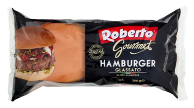 Roberto Gourmet Hamburger Glassato 4 Panini 300 g