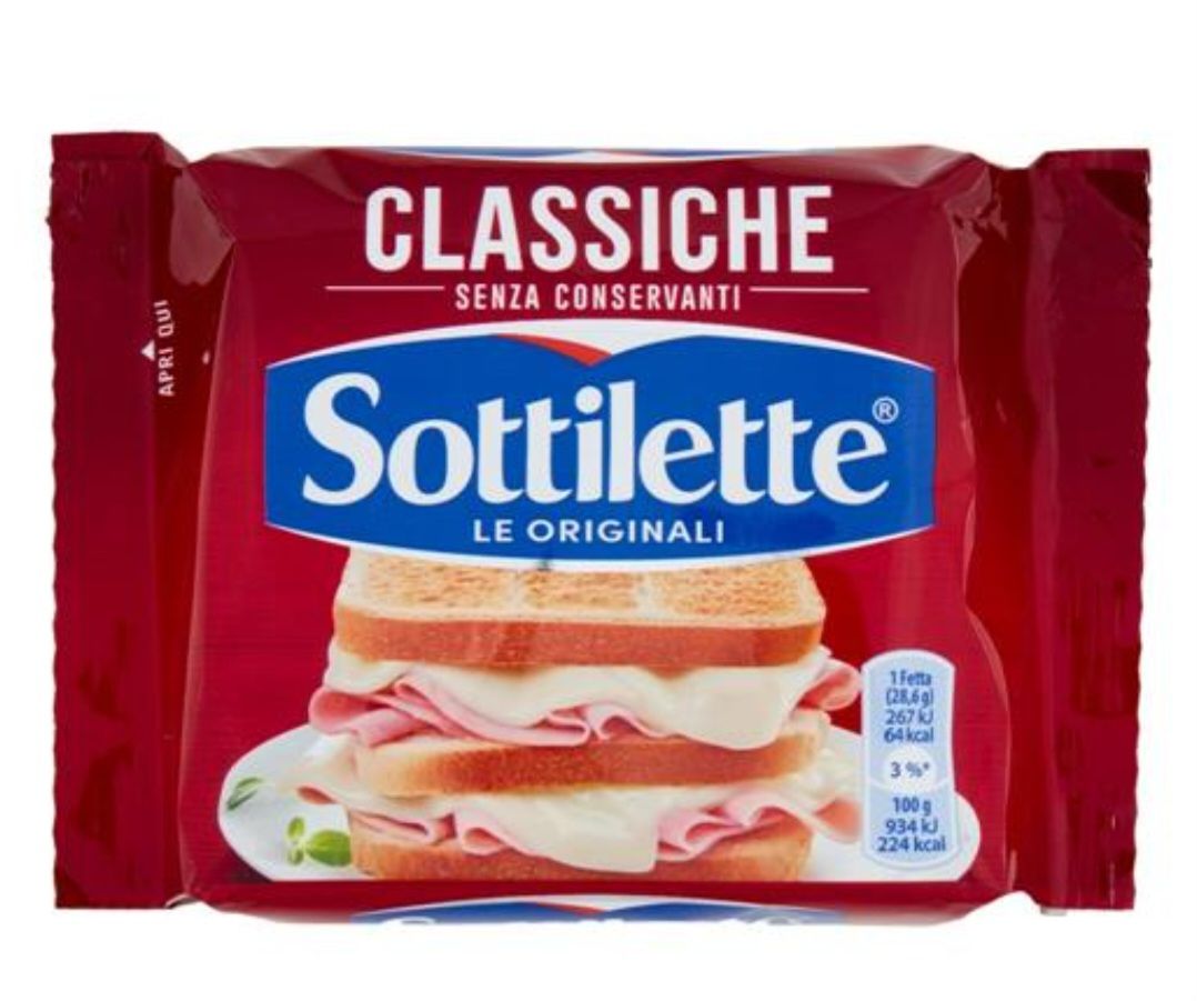 🧡 Sottilette Classiche Formaggio Fuso A Fette - 200g