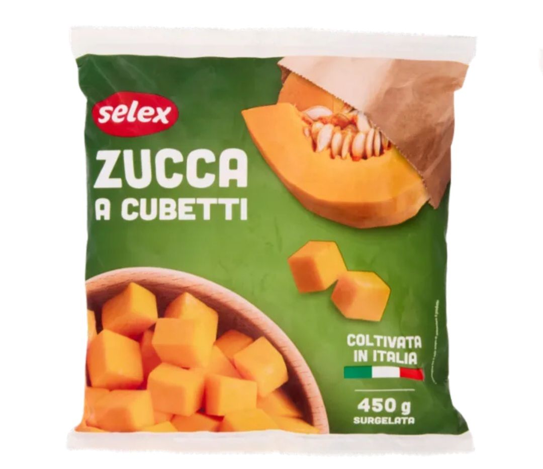 Zucca a cubetti surgelata 450 g