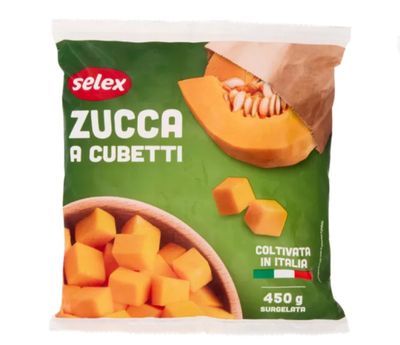 Zucca a cubetti surgelata 450 g
