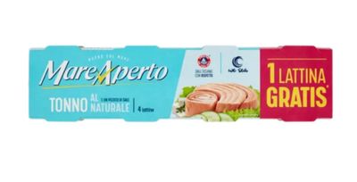 🧡 MareAperto Tonno al Naturale e un Pizzico di Sale 4 x 80 g  