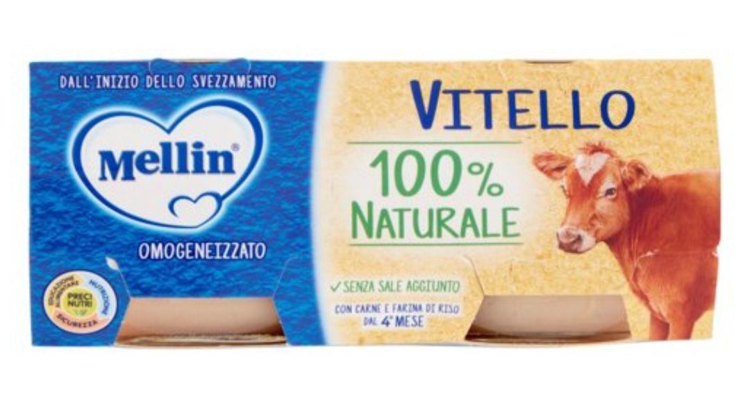 🧡 Mellin Omogenizzato Vitello 2X Gr 80  